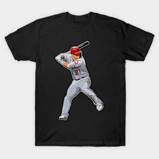 Mike Trout #27 Bats Ready T-Shirt